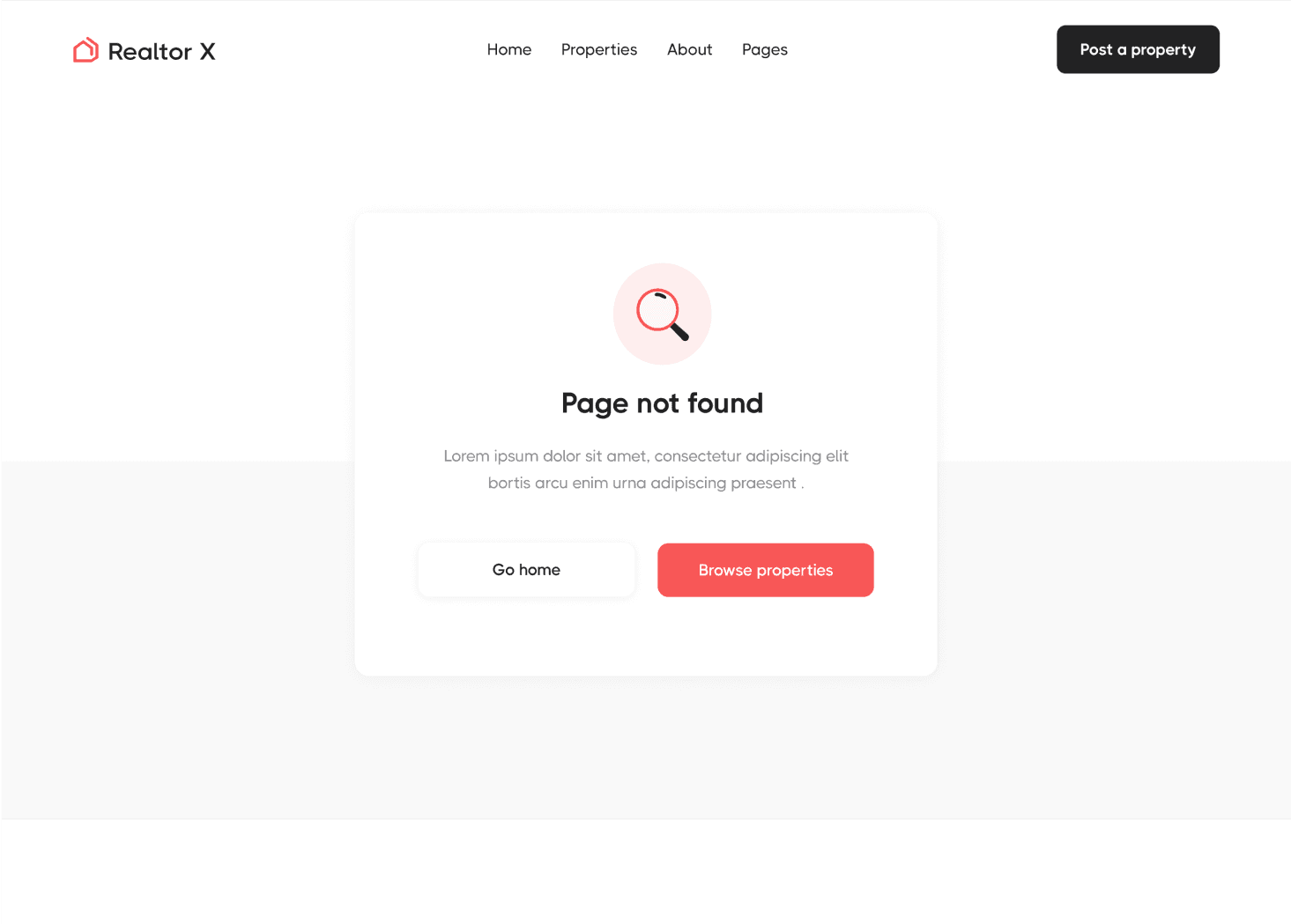 404 Not found - Framer Template